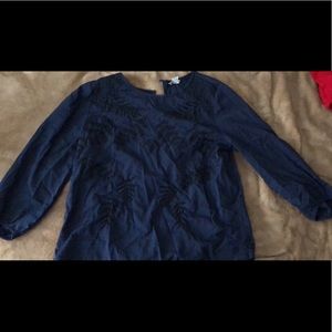 Bass Navy Blouse